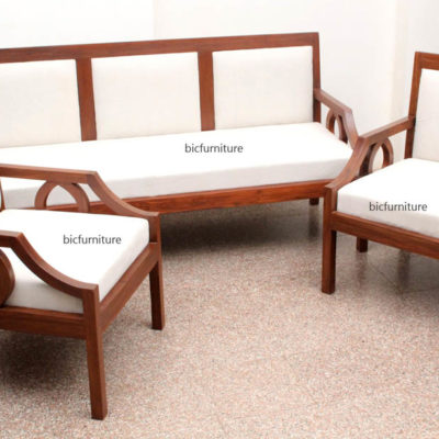 Contemporary wooden sofa set in Teakwood 5