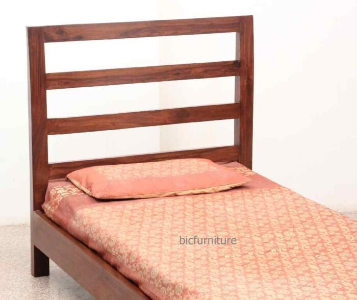 Highback wooden single bed 2