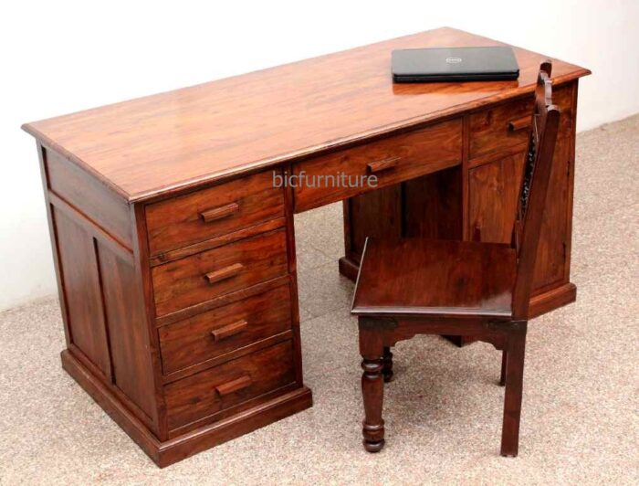 Large wooden office writing table 3