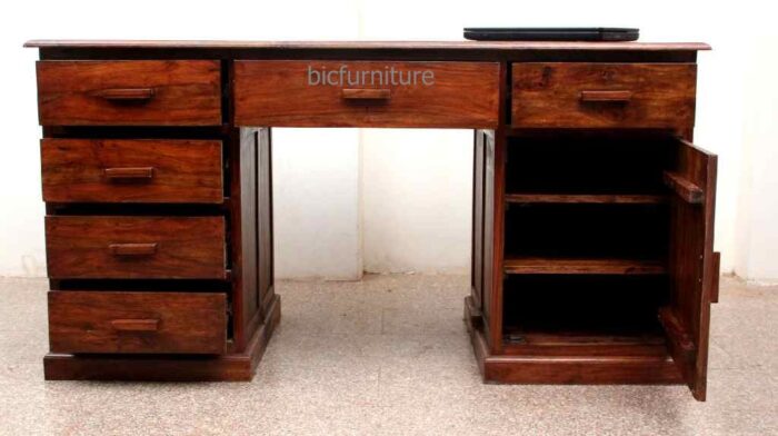 Large wooden office writing table 4