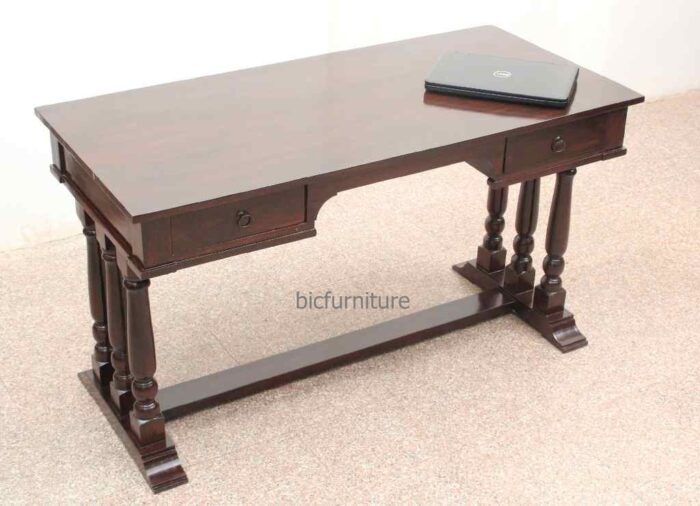 Solid wood sturdy writing table 4