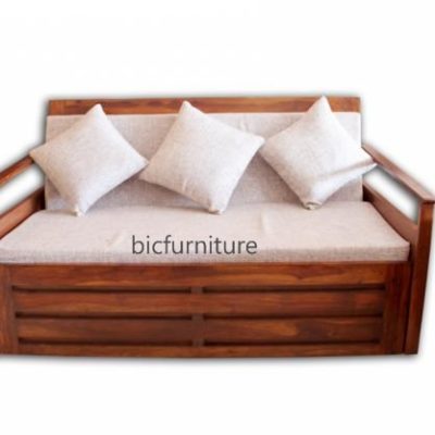 Teakwood elegant sofa sum bed 4