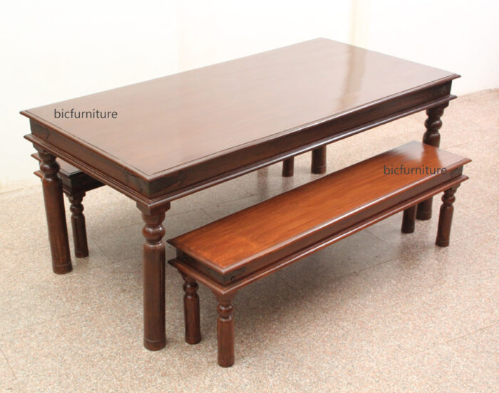 Wooden dining bench 3