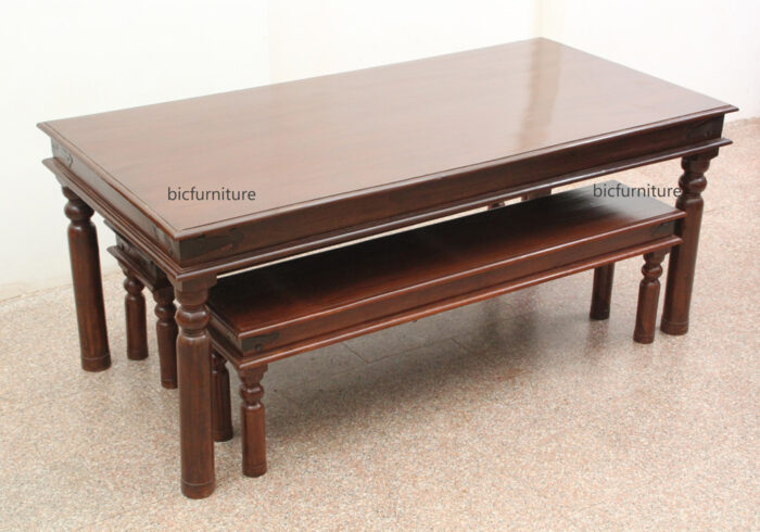 Wooden dining bench 6