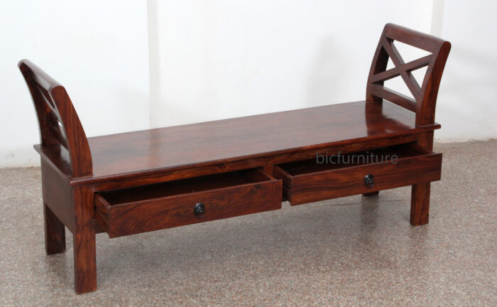Wooden drawer bench 2