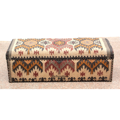 wooden blanket box