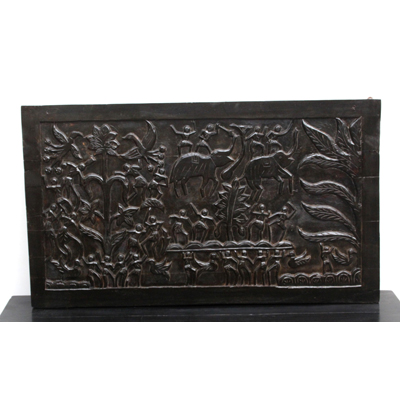 wooden carved panel 1