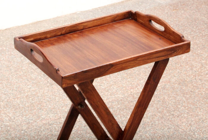 wooden folding tray