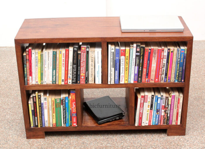 wooden open bookshelf1
