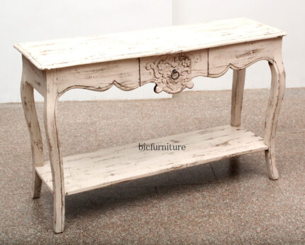 wooden painted console table1