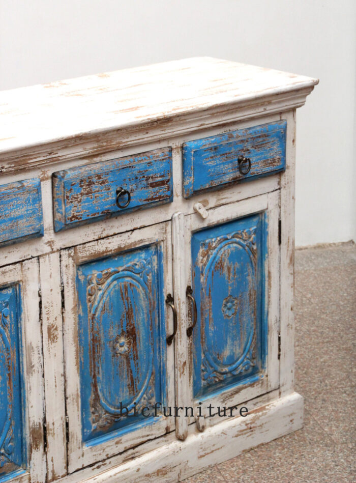 wooden painted sideboard2