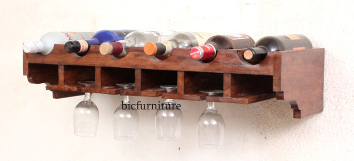 wooden wine bottle rack 2