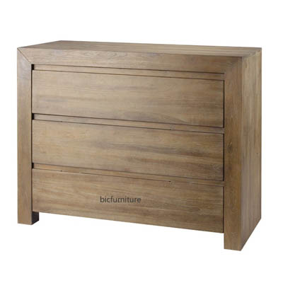 teakwood chest of drawers 3 drawer 2