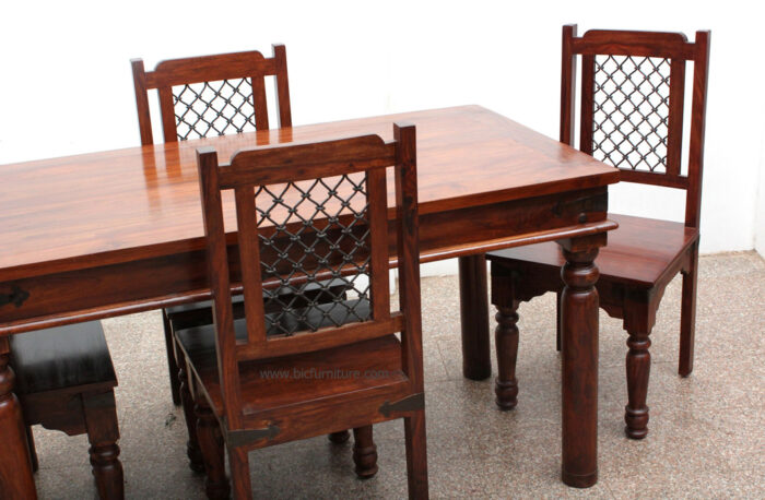 4  seater  jali  chair  dining 5