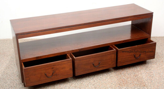 Wooden drawers tv cabinet 2