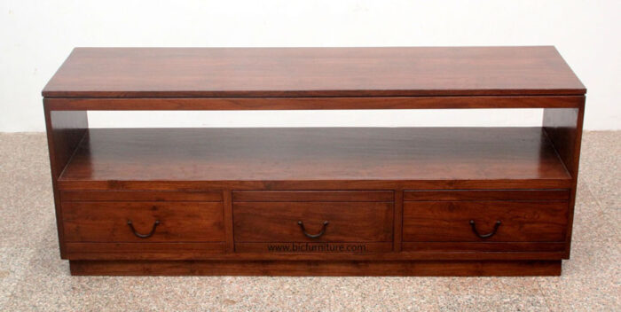Wooden drawers tv cabinet 4