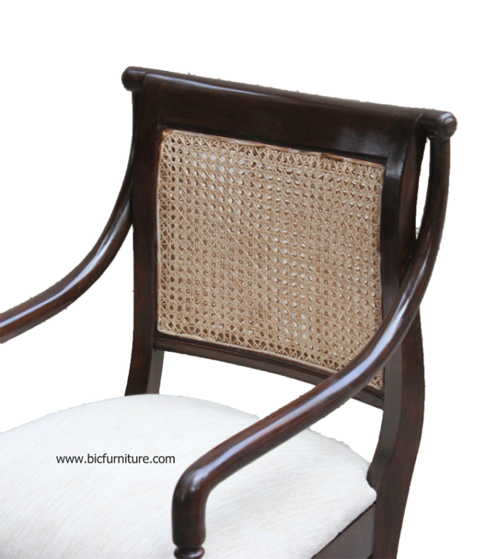 cane arm chair wooden 4