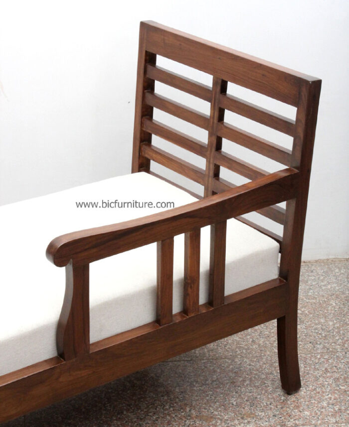 Chaise lounge in teak wood 4