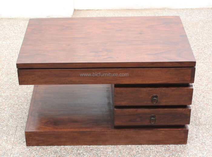 Sheesham wood coffee table  4 drawers3