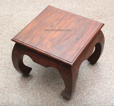 Square opium coffee table sheesham wood