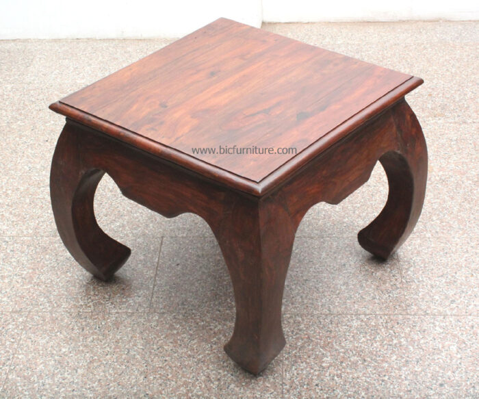 Square opium coffee table sheesham wood1