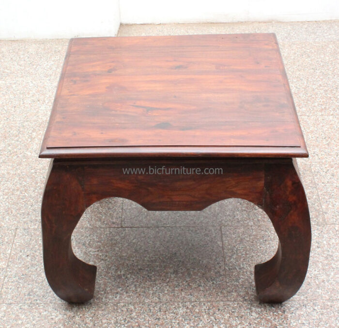 Square opium coffee table sheesham wood2