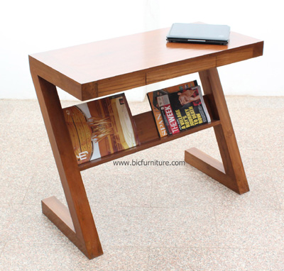 Stylish writing table  teak wood