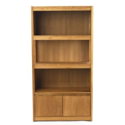 teak bookcase shelf 1