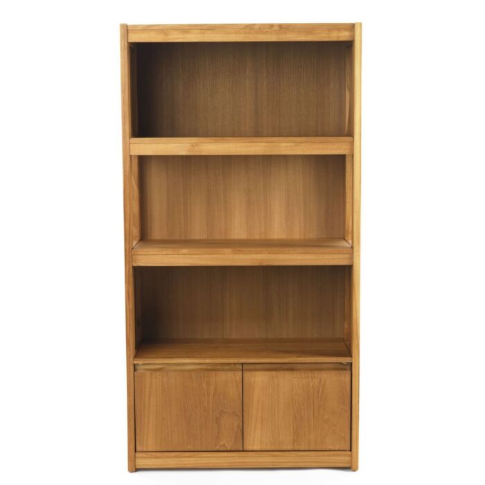 teak bookcase shelf 1