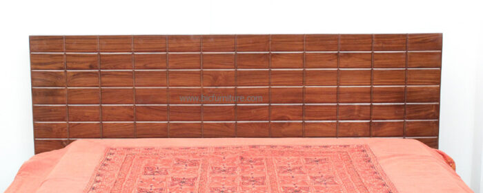 teakwood brick design double bed 3