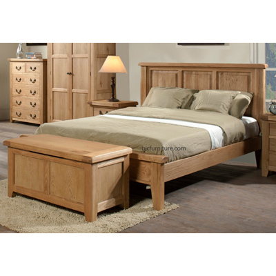 Teak bed with chest