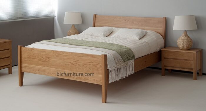 double bed solid wood