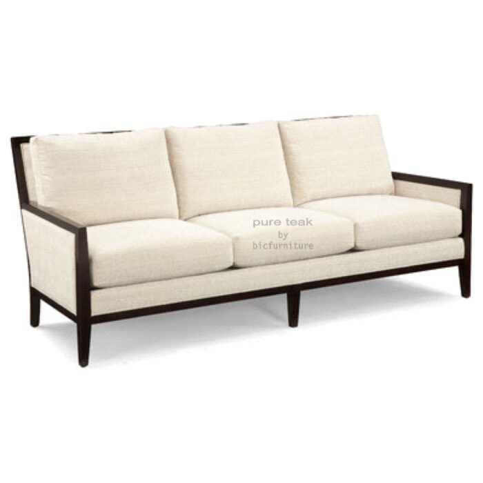 Large teak sofa for living room