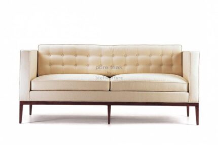 chesterfield style sofa teak legs1