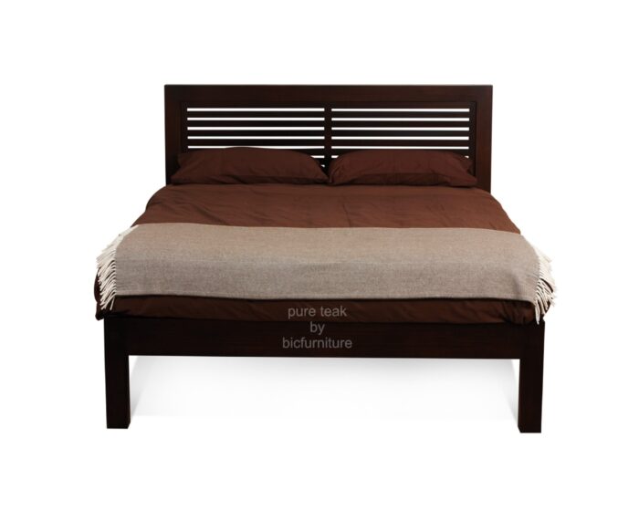 modern wooden bed teak