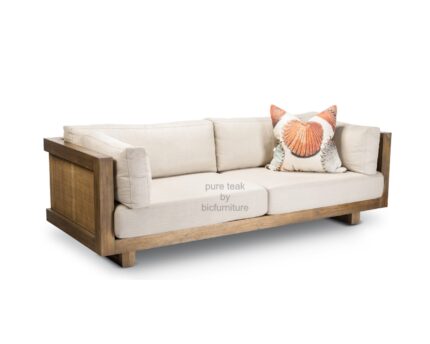 wooden large sofa
