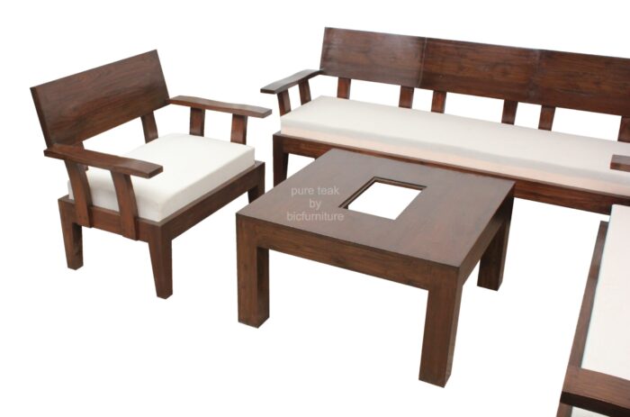 exclusive  teakwood sofa set centre table