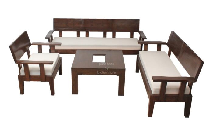 fine  teakwood sofa set centre table