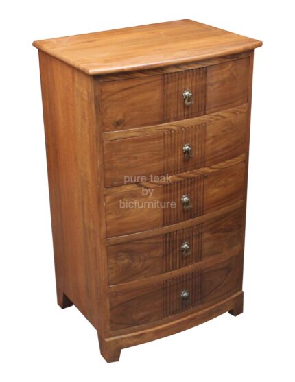 Teakwood 5 drawer dresser