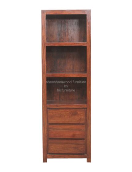 wooden bookshelf