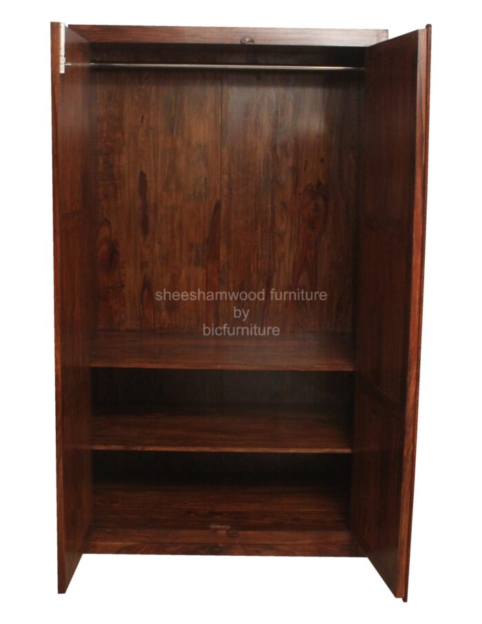 wooden 2 door wardrobe