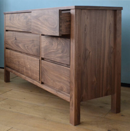 Teak wood 6 drawe dresser