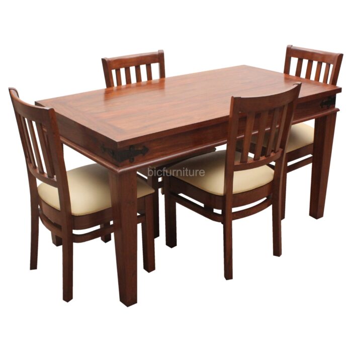 solid wood 4 seater dining set