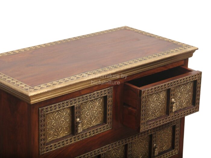 Brass storage chest