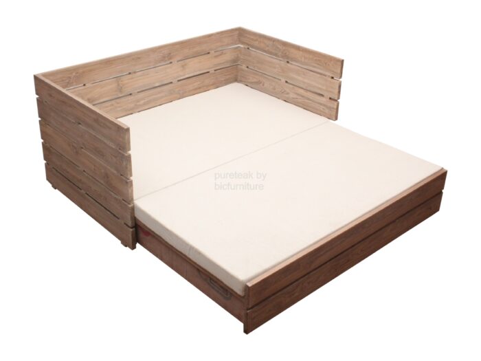 Pull out bed distress finish
