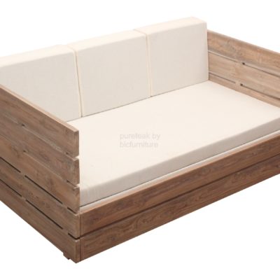 Solid wood sofa cum bed