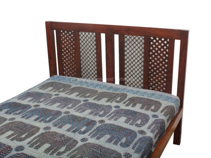 wooden beds jali double