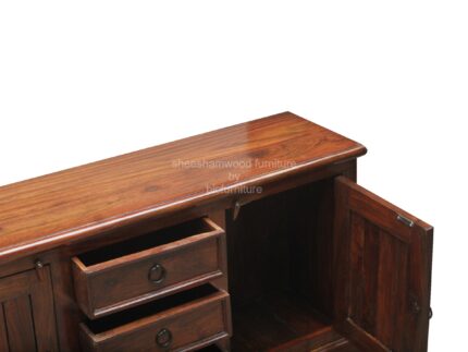 wooden low sideboard 3 drawer