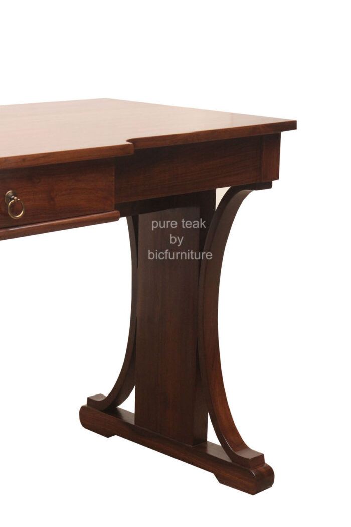 Designer writing table in pure teak wood