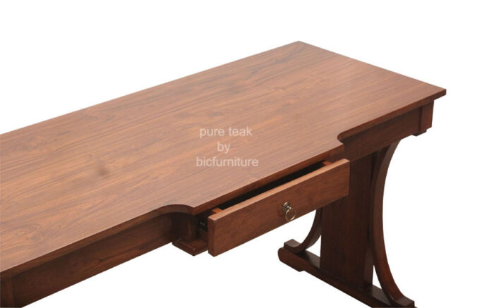 Writing table in pure teak wood for mumbai homes